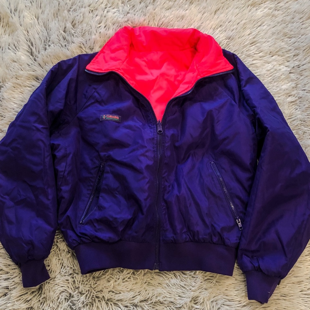 Vintage Columbia Reversible Pink & Purple Jacket